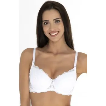 Podprsenka Push-up podprsenka Biggi Crystal Bílá 90B