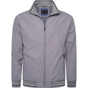 KAM bunda pánská KBS 444 Harrington nadměrná velikost šedá 3XL