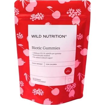 Přírodní produkt Wild Nutrition (Velká Británie) Wild Nutrition Probiotické bonbony pro děti (60 bonbonů)
