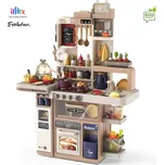 iMex Toys Moderní dětská kuchyňka 93cm Evolution béžová, multifunkční