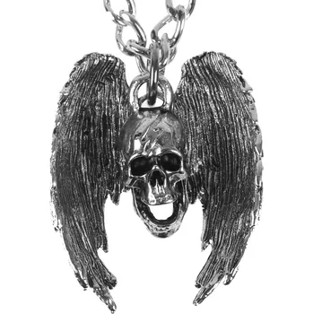 Přívěsek obojek Skull With Wings