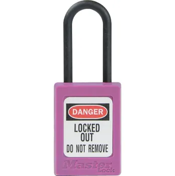 Visací zámek HAPPY END Nevodivý zámek s tenkým okem, fialová, 1 ks - BM S327