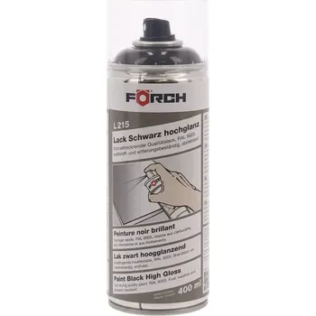 Barva ve spreji Förch Černý lesklý rychleschnoucí lak L215 400 ml (Černý finální lak s vysokým leskem)