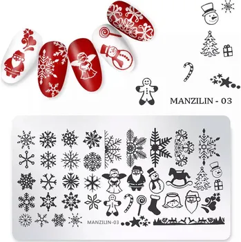 Nailee Manzilin 03 Destička na razítkování Vánoční