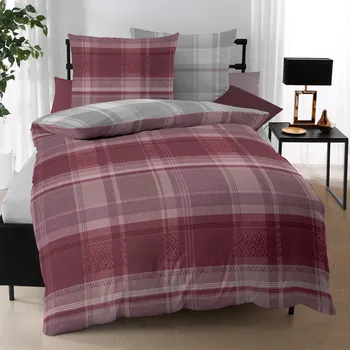 Povlečení Kaeppel | Flanelové povlečení Transparency burgund 140x200, 70x90