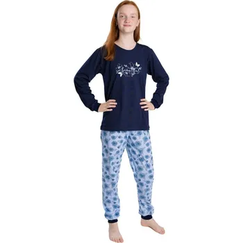 Dívčí pyžamo Bettymode Dívčí pyžamo BEAUTIFUL BLUE dlouhý rukáv, 152
