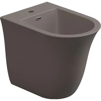 Bidet Bidet stojící Flut, keramický, tortora matný, s otvorem pro baterii, FLBI01029FI