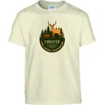 FORESTER - triko Natur logo dětské béžové Béžová 110/116