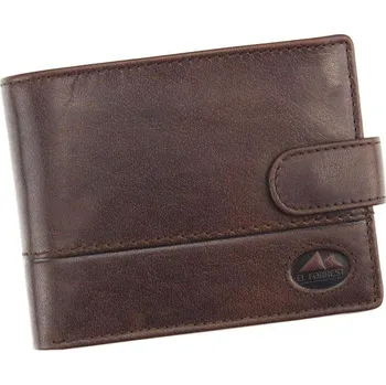 Peněženka Pánská kožená peněženka EL FORREST 892-22 RFID tmavě hnědá s ochranou proti skenování