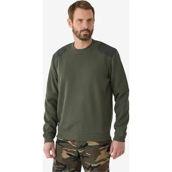 Pánský svetr SOLOGNAC Svetr Commando 500 L KAŠTANOVÁ|ZELENÁ