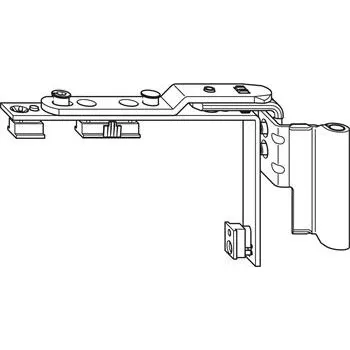 WINKHAUS Ložisko otočné DL.K.ET.20-13.LS.F9, 12/20-13V, 130kg, levé, titan barva