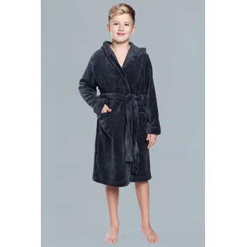 Dívčí župan Hřejivý dětský župan Mimas šedý 86/92