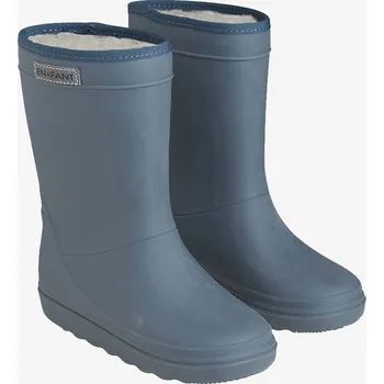 Dívčí holínky Dětské zateplené holínky s vlněnou podšívkou EN FANT - šedé Dark Slate Velikost: 22