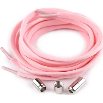 Tkaničky do bot Elastické samozavazovací tkaničky délka 100 cm, malé, 4 starorůžová sv.