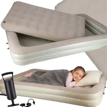 nafukovací dětská postel s vnitřním matracem a ruční pumpou