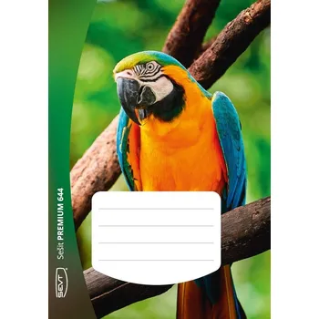 Sešit SEVT Sešit Premium 644, A6 40 l. linkovaný 8 mm