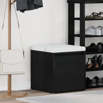 Komoda OMAXI Příborník Černý dub 40,5 x 40 x 40 cm kompozitní dřevo 771902