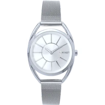 Hodinky MINET Stříbrné dámské hodinky ICON SILVER s ocelovým řemínkem MWL5234