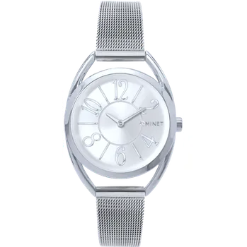 Hodinky MINET Stříbrné dámské hodinky s čísly ICON SILVER s ocelovým řemínkem MWL5243
