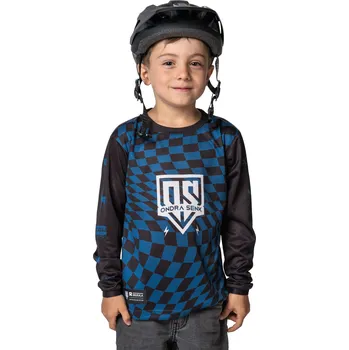 cyklistický dres Bike dres SNOWBOARD ZEZULA Ondra Šenk LS Jersey Youth black/blue 116 2025 - Odesíláme do 24 hodin