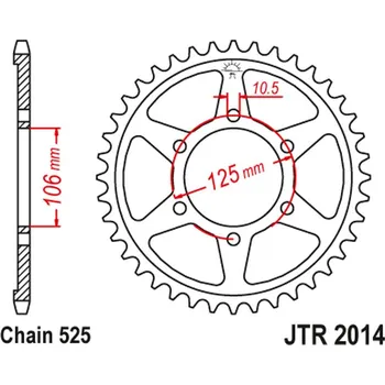 Řetězová sada pro motocykl JT rozeta 4529 47 TRIUMPH 675 06-17 (452947JT) (řetěz 525) černá (JT rozeta 4529 47 TRIUMPH 675 06-17 (452947JT) (řetěz 525) černá)