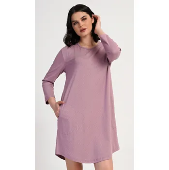 Dámské šaty Dámské domácí šaty s tříčtvrtečním rukávem Emily starorůžová 2XL