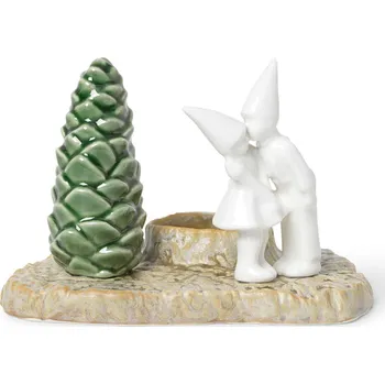 Svícen Kähler Christmas Tales porcelánový svícen Christmas kiss 11,5 cm, 690045