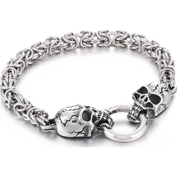 Náramek Elenys pánský náramek-lebky-20cm Velikost: 20 cm