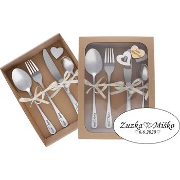 Příbor Doria Svatební příbor s gravírováním pro 2 osoby (PR1/2)