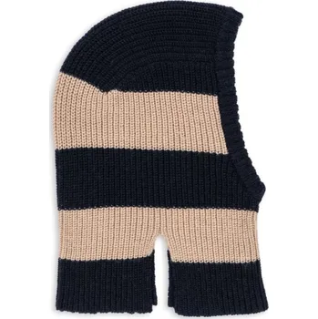 Kukla KONGES SLOJD Kukla BALACLAVA - BLUE STRIPE Velikost: 6-9m