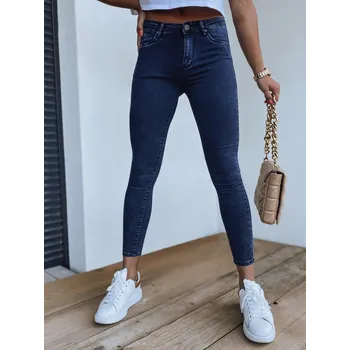 Dámské oblečení Dámské džíny FLAWIA modrá Dstreet DStreet modrá | bílá 3418378