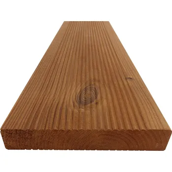 Terasové prkno Terasová prkna 26 x 140 x 5100 mm Severská borovice THERMO VROUBKY/VROUBKY AB