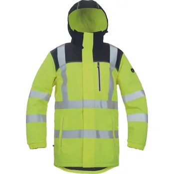 Pracovní oblečení Cerva Knoxfield Hvps Wint Zimní bunda HI-VIS 03010557 žlutá XL