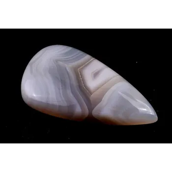 Sběratelství Kabošon Orbicular White Agate č.6145 (41x21x9mm)