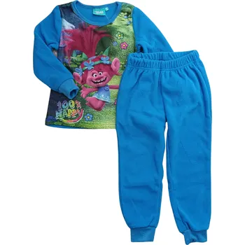 Dívčí pyžamo Eplusm Dívčí pyžamo TROLLOVÉ dlouhé fleece Barva: Modrá, Velikost: 98