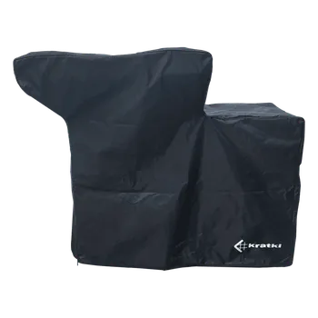 Ochranný kryt grilu QUADRUM H černý (bílé logo) POKROWIEC/QUADRUM/BBQ/H/LOGO/BIA