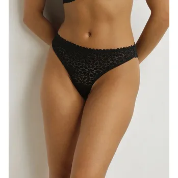 Kalhotky Dámská krajková tanga DIM DAILY DENTELLE THONG - DIM - černá XS
