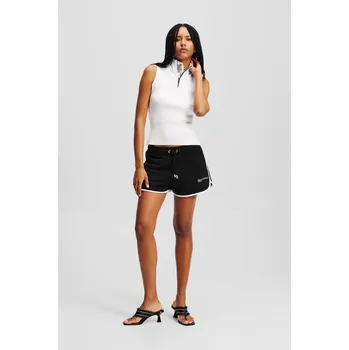 Dámské kraťasy ŠORTKY KARL LAGERFELD JEANS KLJ BINDING SWEAT SHORT BLACK