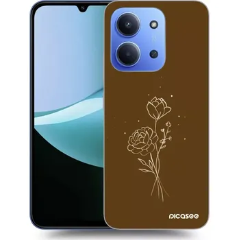 Pouzdro na mobilní telefon Picasee ULTIMATE CASE pro Xiaomi Redmi 15C 4G - Brown flowers