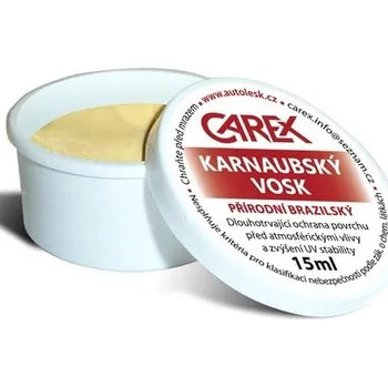 Čistič plastových dílů Carex Ochranný karnaubský vosk na ochranu plexi povrchu po renovaci, 15 ml