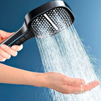 Sprchová hlavice 3Pagen Sprchová hlavice se 3 režimy proudu černá