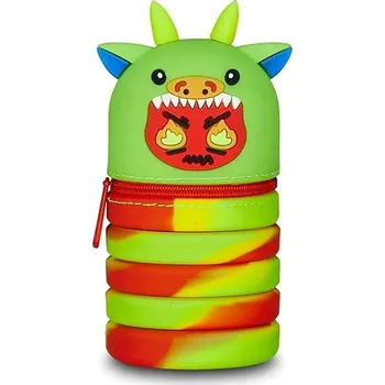 Penál MITAMA roztahovací silikonové, Dragon