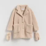 Reserved - Kabát s rukavicemi - béžová - 255EX-08X - 255EX-08X-152