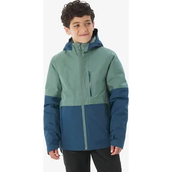 QUECHUA Dětská turistická hřejivá bunda 3v1 MH 500 12 LET MODRÁ|ZELENÁ