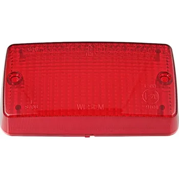 Sklo světlometu Wesem (Poland) | Náhradní sklo červené k mlhovce, A29133.C