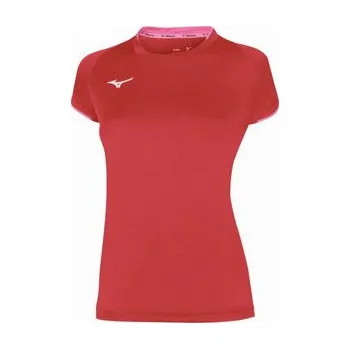 Pánské tričko Mizuno Core Short Sleeve Tee W Tričko S, růžová / červená