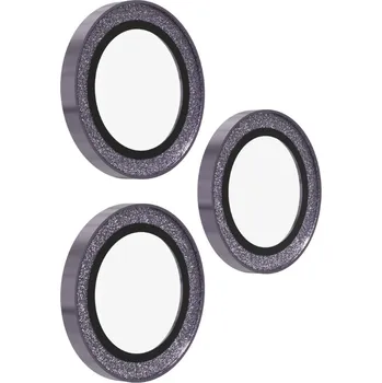 Mobilní telefon ZAGG Ochranná čočka Premium pro Apple 17 Pro/Pro Max/16 Pro/Pro Max/15 Pro/Pro Max - fialová třpytka