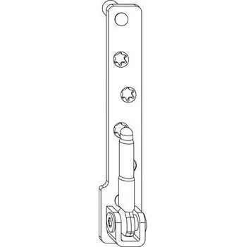 Příslušenství k oknu MACO sp.ložisko MAMMUT 180kg PVC, 12/20 mm, nos.čepy 9mm, bílé, pravé (212540)