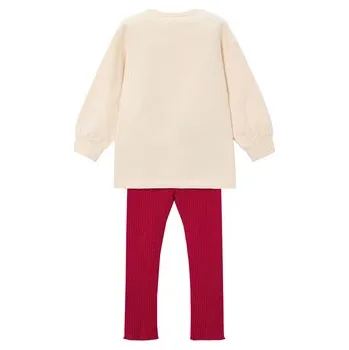 Mayoral Souprava mikina a legíny 4722 Červená Regular Fit 4Y