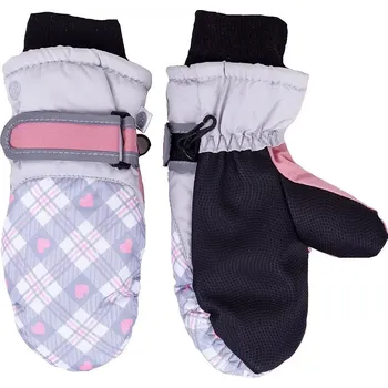 YOCLUB REN-0314G Dívčí lyžařské rukavice směs barev 16 cm